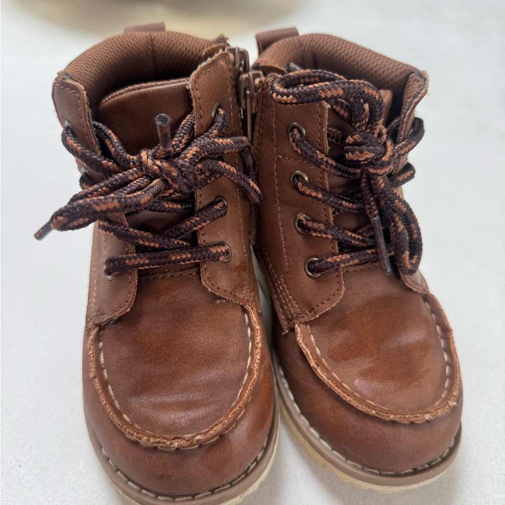 Old Navy Brown Kids Lace-Up Boots